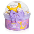 Neko Nap Cloud Creme Slime in purple container with cat and moon decorations and lavender-scented slime inside.