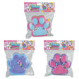Taba-licious Jumbo Paws Squishy in assorted colors, a soft, fuzzy paw-shaped stress relief toy in original packaging.