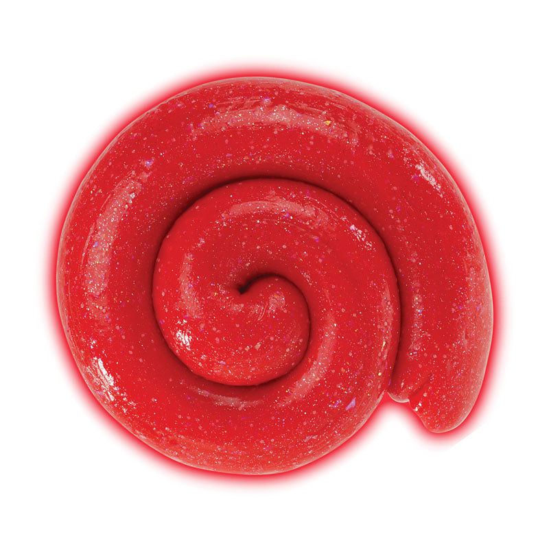 Mini Holiday Merry & Bright Thinking Putty in shiny red swirl, perfect for festive family fun and holiday play.