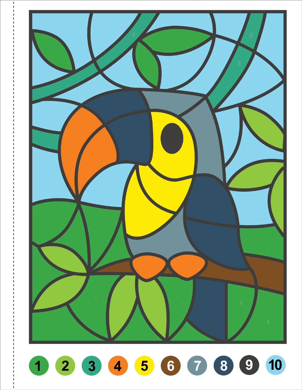 First Color By Number | Animals