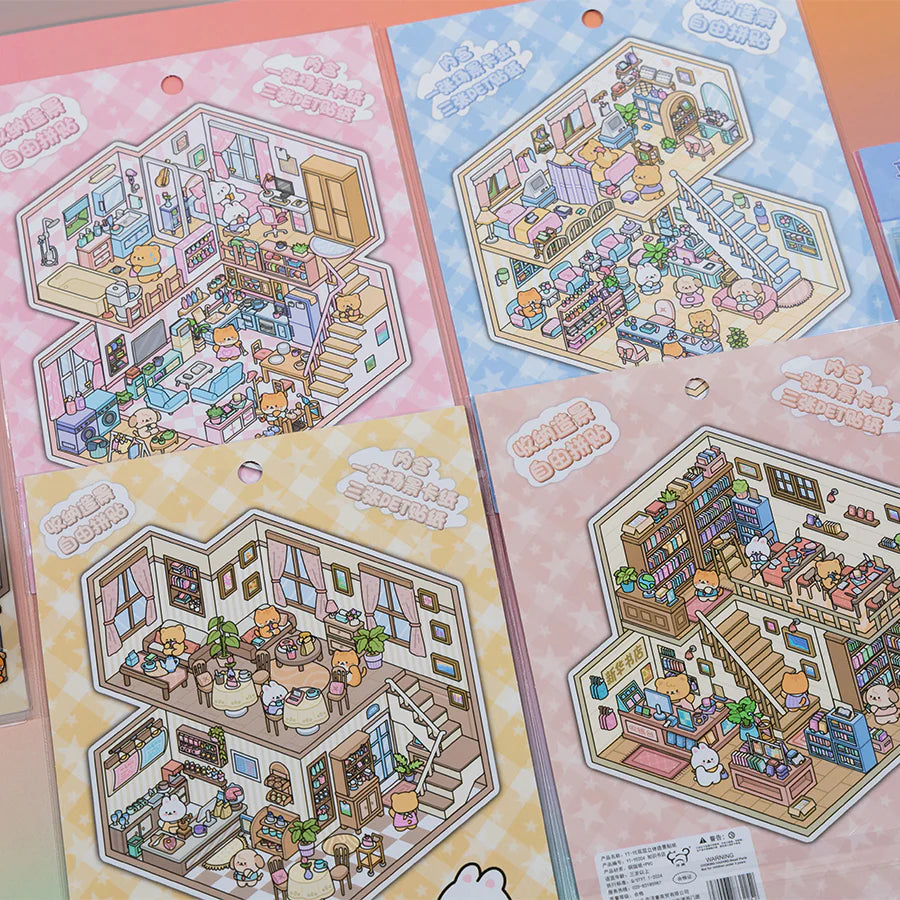 3D Diorama Stickers | Lifestyle
