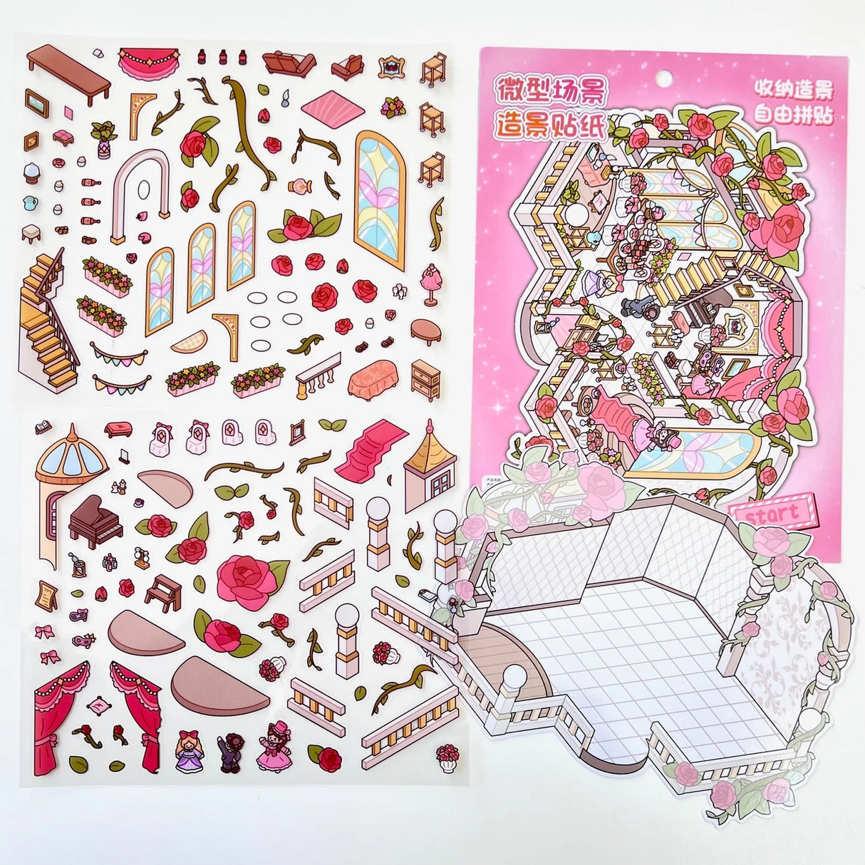 3D Diorama Stickers | Party
