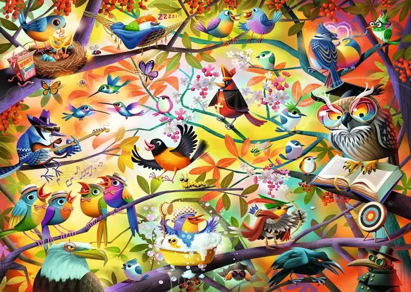 1000pc Busy Birdies Puzzle