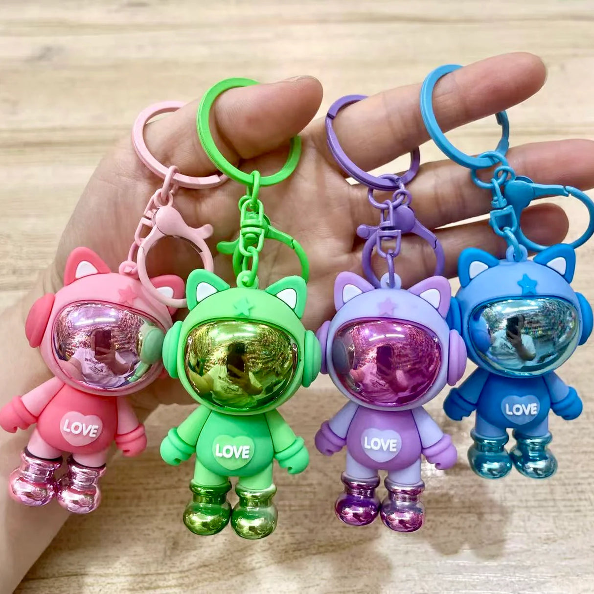 Space Cat Keychain