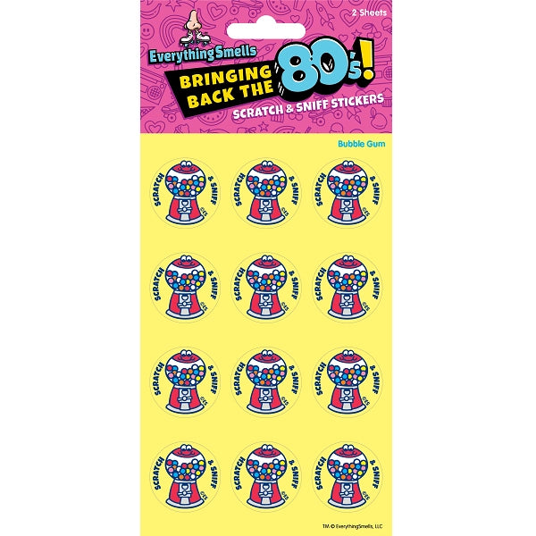Scratch & Sniff Stickers | Bubble Gum Machine