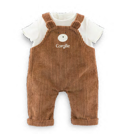 14in Little Explorer Bear Overalls