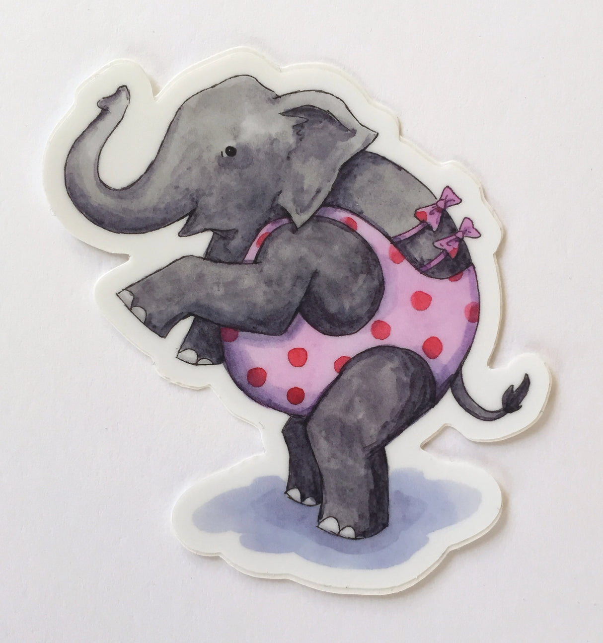 Beach Elephant Sticker