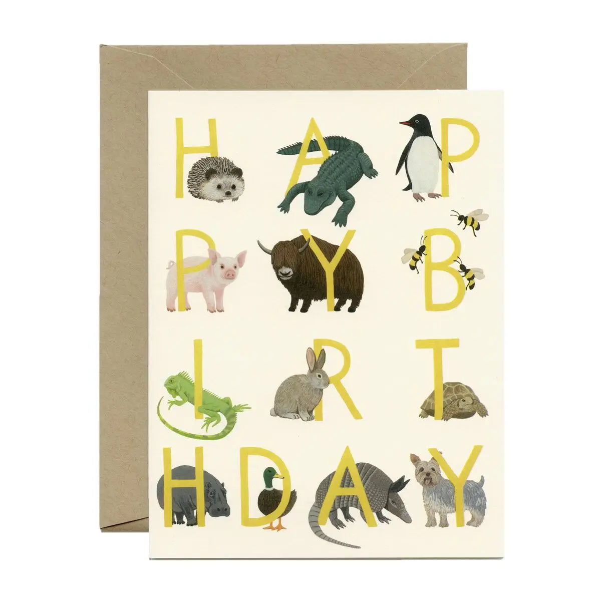 Animal Menagerie Birthday Card