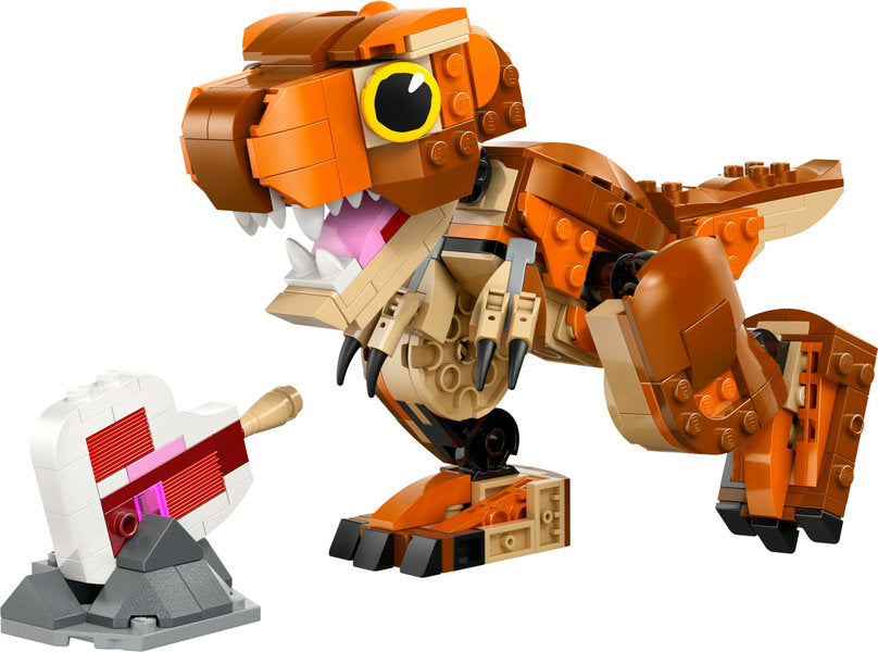 Jurassic World Little Eatie: T. rex LEGO buildable dinosaur with chomping jaw, movable limbs, and prehistoric play features.