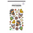Puffy Pirates Stickers featuring glitter accents with cute pirate characters, maps, parrots, and pirate-themed items.