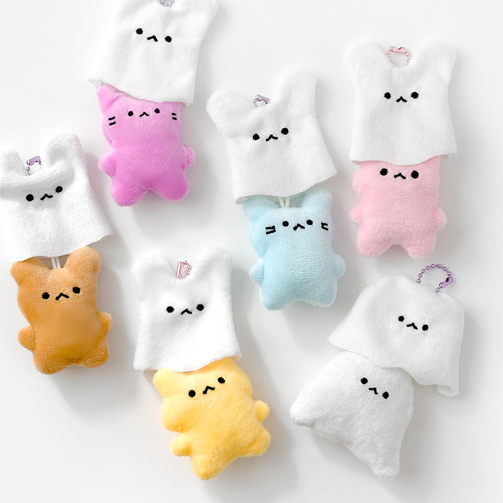 Glow in the Dark Ghost Plush Blind Bag with colorful ghost plush toys