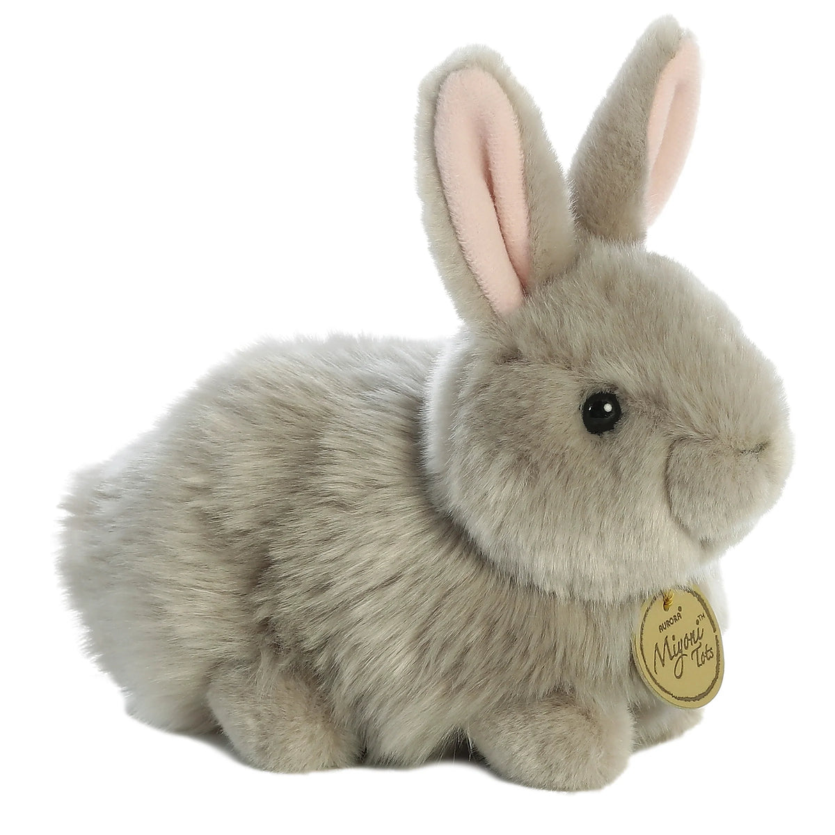 Bunny Angora Grey plush rabbit with soft grey fur and long ears