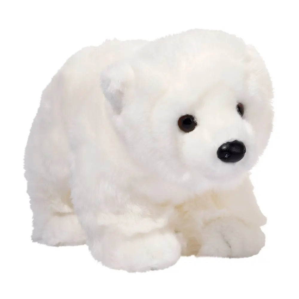 Polar Bear Marshmallow plush toy with soft white fur, black nose, and bright eyes, perfect for cuddling and hugging.