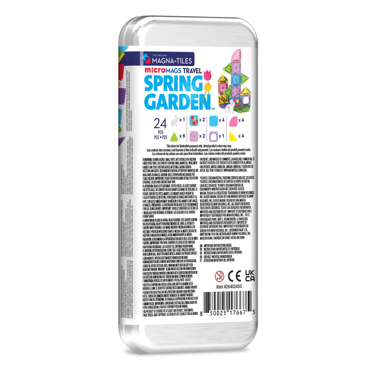 Magnatiles Micromags Travel Spring Garden