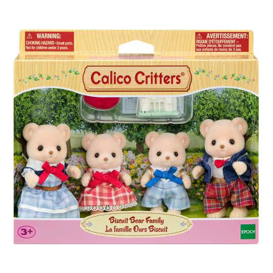Biscuit Bear Family Calico Critters bear family toy set in colorful outfits