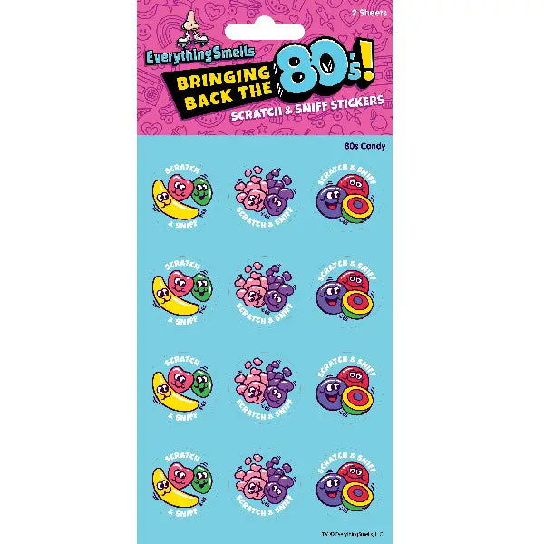 Scratch & Sniff Stickers | 80's Candy