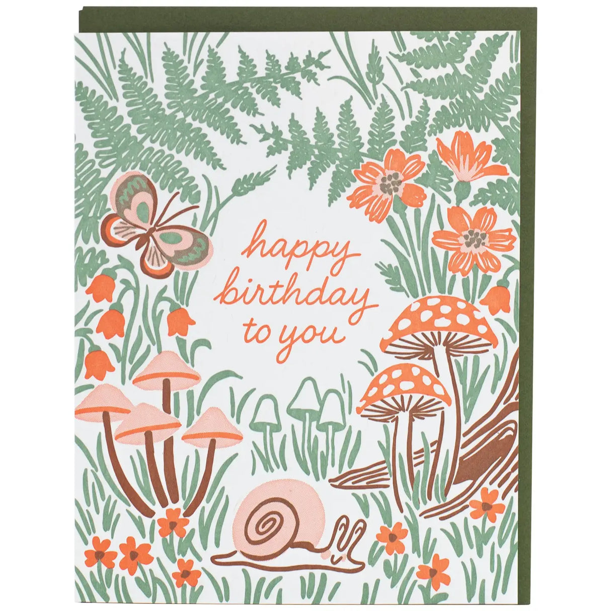 Happy Birthday Garden Snail Card