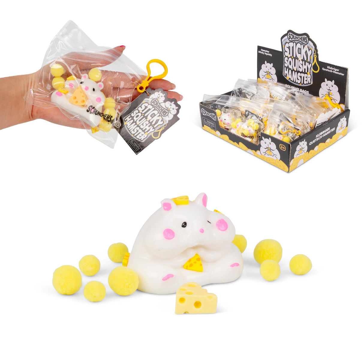 Scrunchems Sticky Squishy Hamster