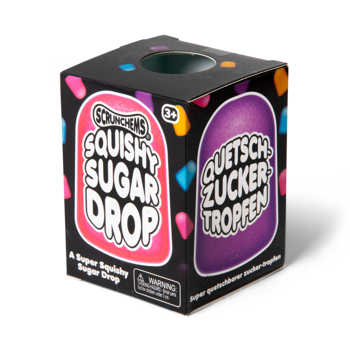 Scrunchems Squishy Sugar Drop colorful boxed squishy toy for kids
