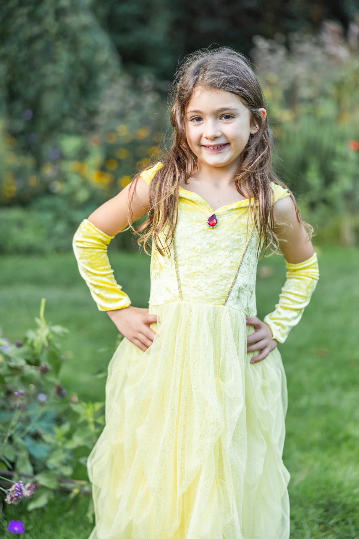 Velvety Soft Yellow Princess Gown | Size 5-6