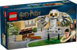 LEGO Harry Potter Hedwig at 4 Privet Drive buildable snowy owl with posable wings and Privet Drive sign display set.