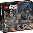 LEGO Star Wars Ambush on Mandalore Battle Pack with 109 pieces featuring Mandalorian minifigures and jetpack battle playset.