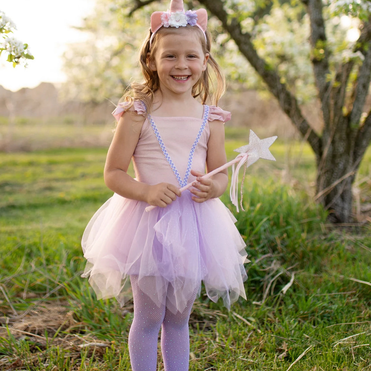Pink Shimmer Unicorn Dress & Headband