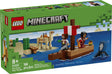 LEGO Minecraft The Pirate Ship Voyage building set with pirate ship, camel, squid, 2 minifigures, and accessories for ages 8+