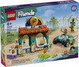 LEGO Friends Beach Smoothie Stand playset with buildable smoothie stand, beach buggy, and mini dolls Nova and Niko.