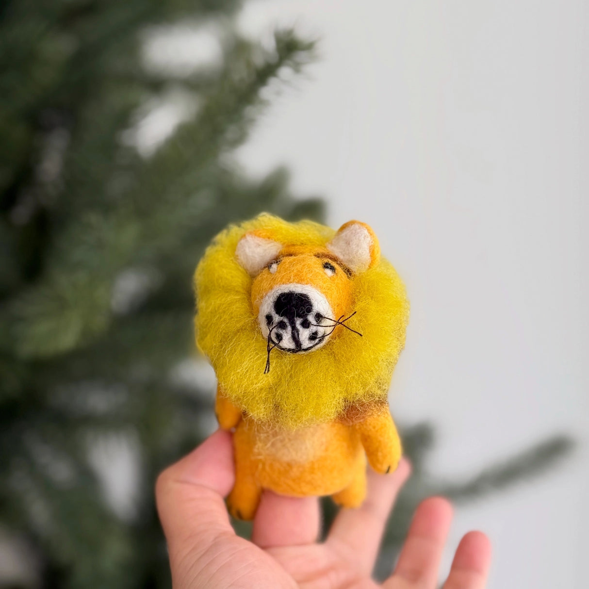 Felt Finger Puppet | Fluffy Lion