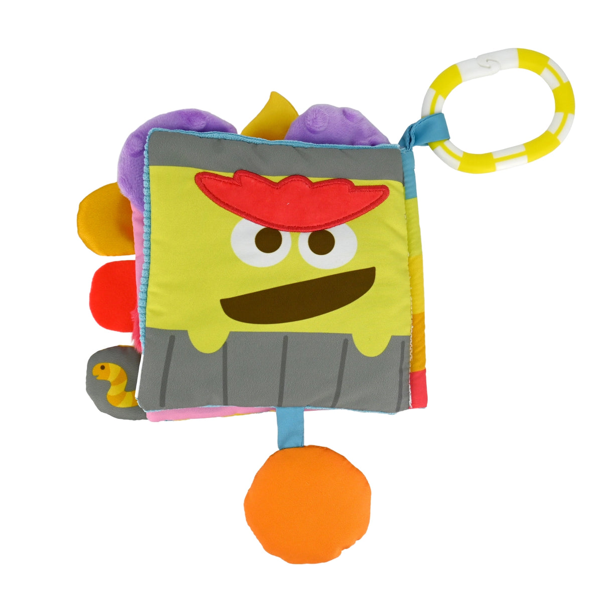 Sesame Street | Soft Book featuring colorful sensory textures and characters like Oscar the Grouch for engaging playtime.