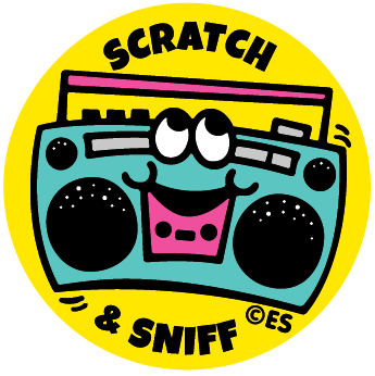 Scratch & Sniff Stickers | Bubblegum Boombox