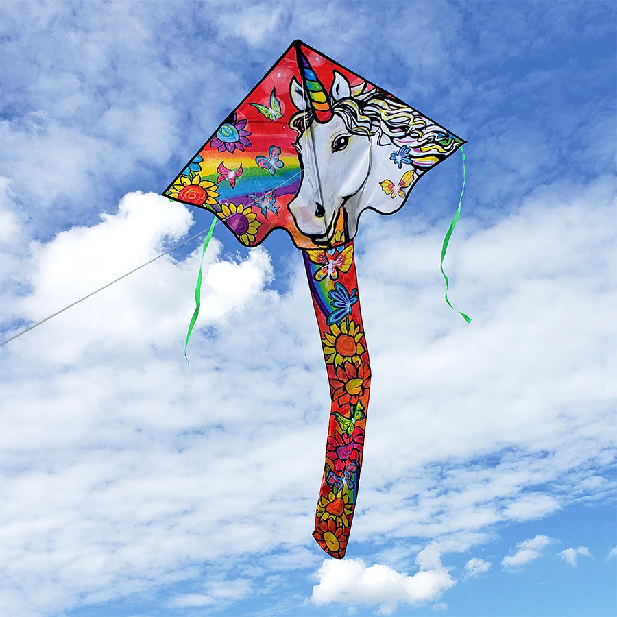 46" Easy-Flyer Flower Unicorn Kite