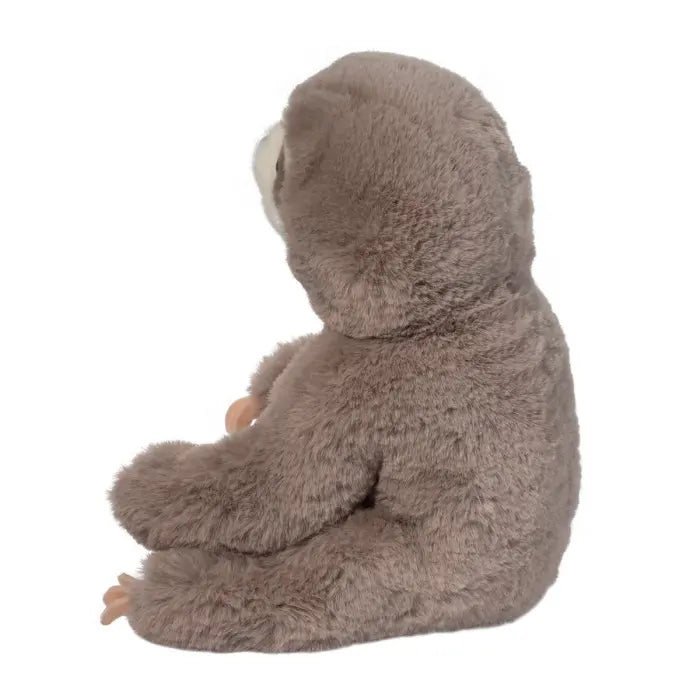 Sloth Soft Lizzie plush toy sitting with soft brown fur and light face, perfect for cuddling and decoration.