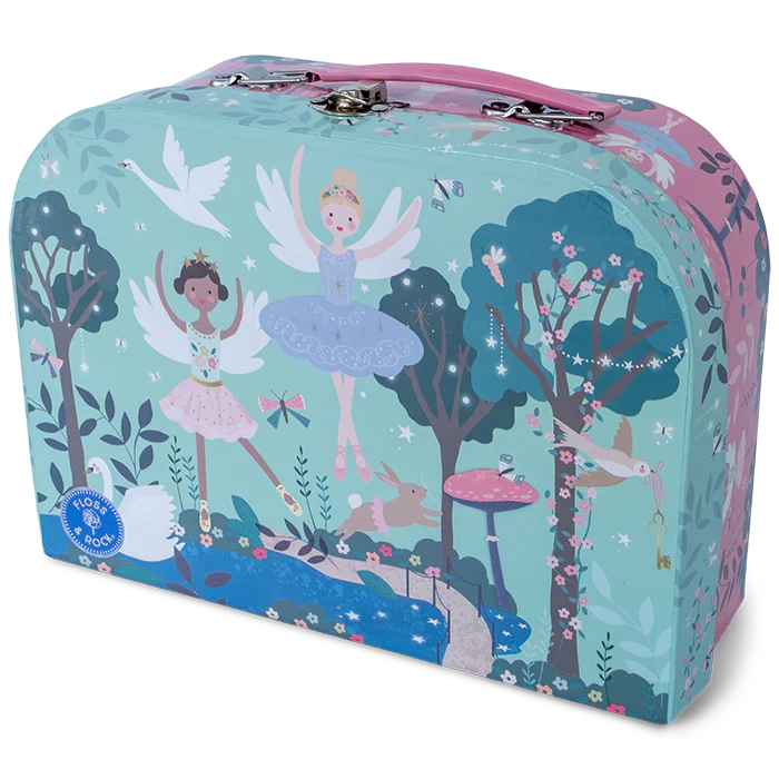 Tea Set | Enchanted with pastel case featuring ballet dancers, flowers, and woodland creatures, perfect for imaginative play.