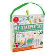 My Stamper Set | Jungle with 8 animal stampers, 4 ink pads, 24-page booklet, and carry case for creative jungle scenes.