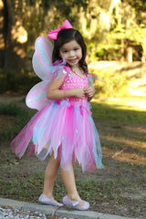 Butterfly Dress & Wings with Wand | Pink