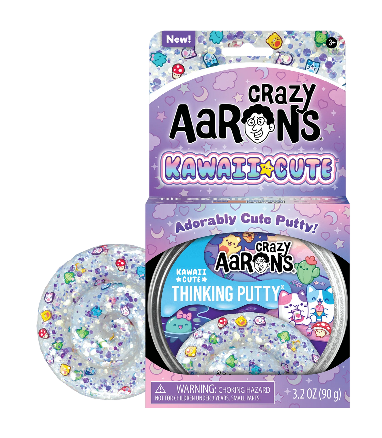 Trendsetters Kawaii Cute Thinking Putty with adorable characters and sparkly, colorful putty for sensory play and fidgeting.