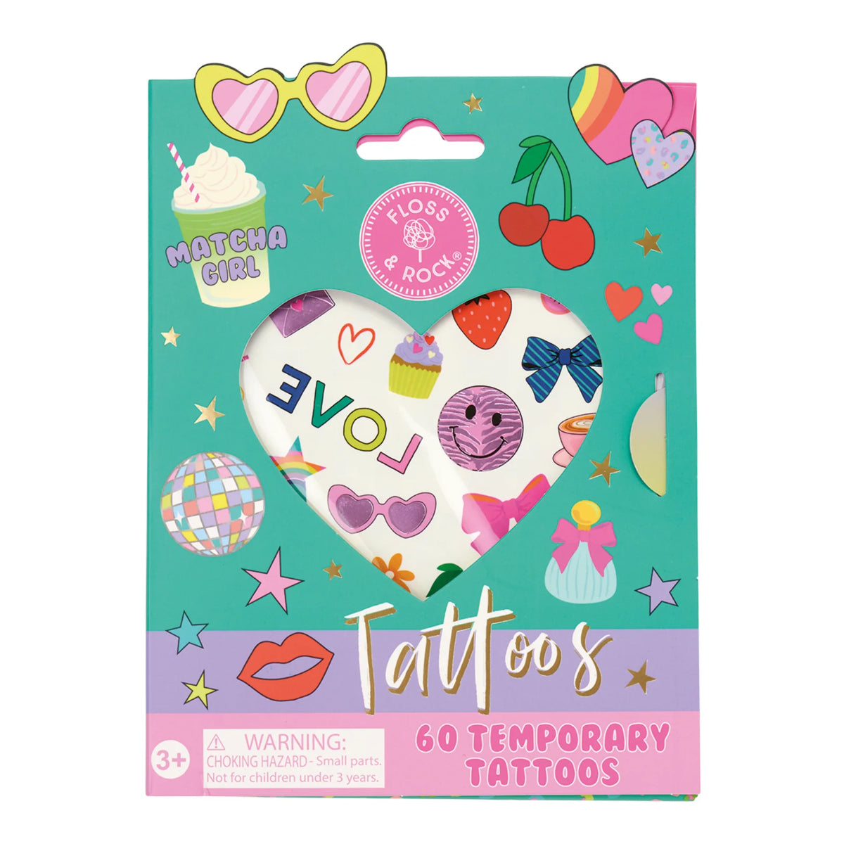 Fashion Friends Tattoos package featuring colorful temporary tattoo designs for kids