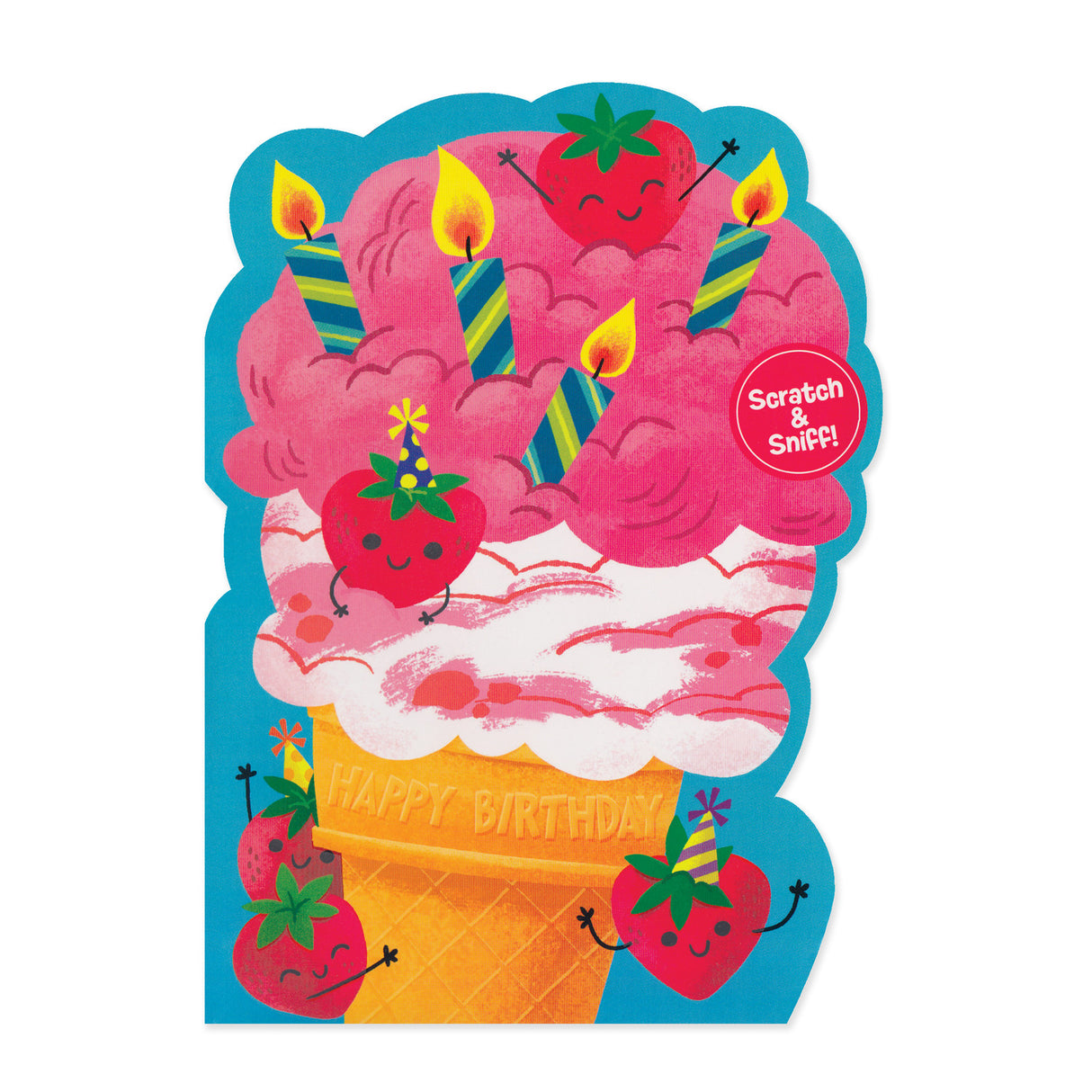 Strawberry Ice Cream Scratch & Sniff Card