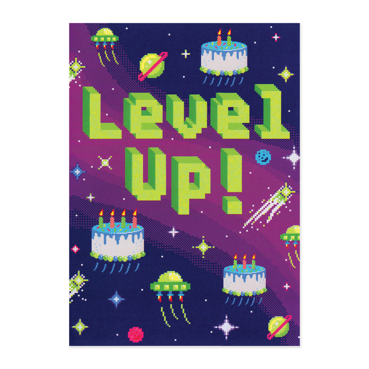 Level Up Neon Card