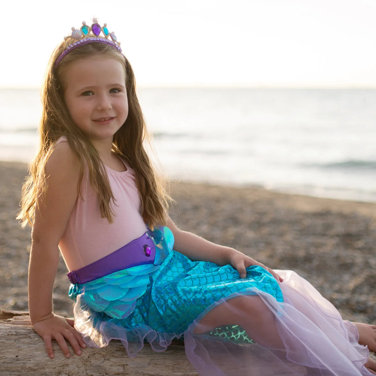 Mermaid Glimmer Skirt Set with Headband | Lilac – Treehouse Toys