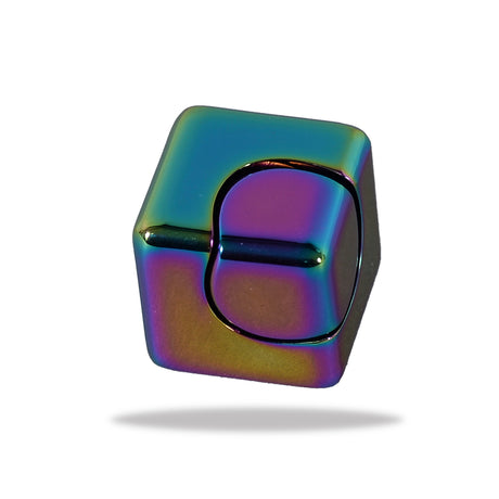 Spin Cube metal fidget spinner with a sleek, colorful cube design perfect for stress relief and focus.