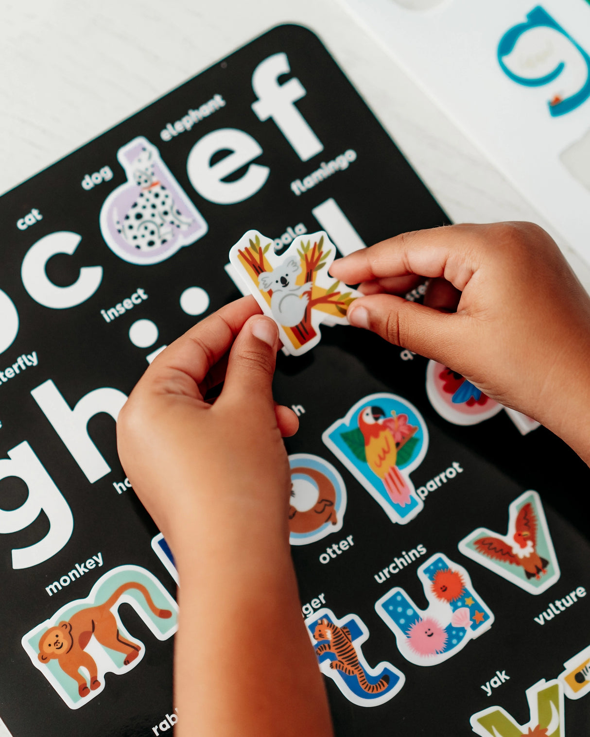 Animals A to Z Restickable Alphabet Stickers
