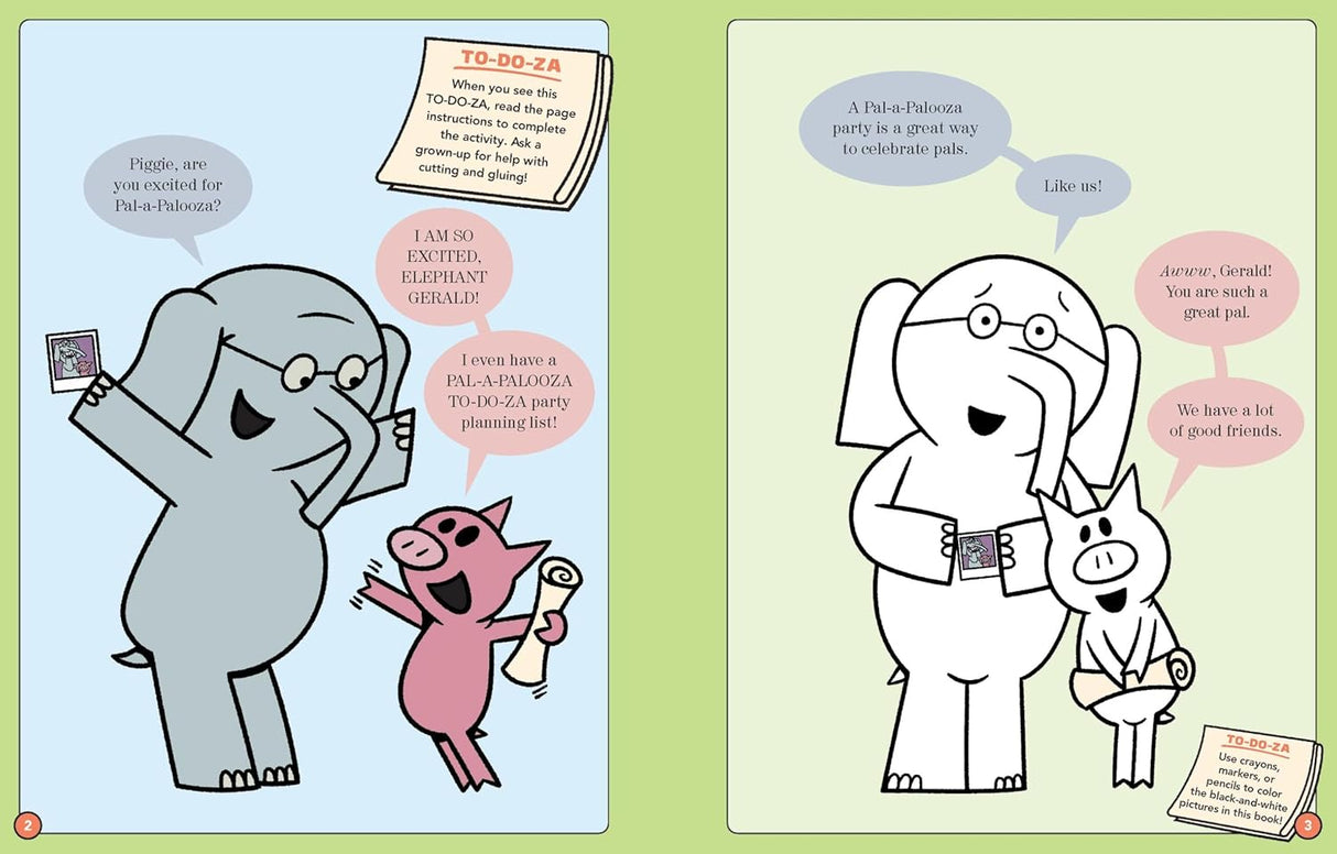 Elephant & Piggie Happy Pal-A-Palooza Activity Book