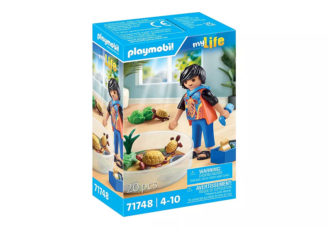 My Life | Turtle Terrarium playset box featuring a child caring for turtles and terrarium accessories