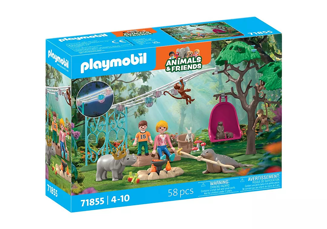 Animals & Friends | Birthday Party Fun toy set box with children animals and a playground scene