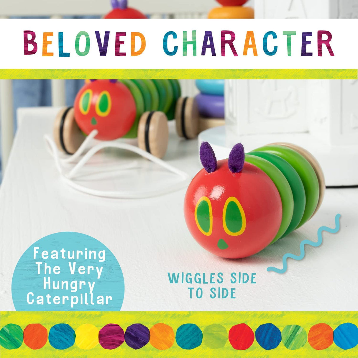Eric Carle | The Very Hungry Caterpillar Wood Fidget Toy