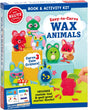 Easy to Carve Wax Animals kit with colorful animal figurines, custom tool, and instructions for beginners.