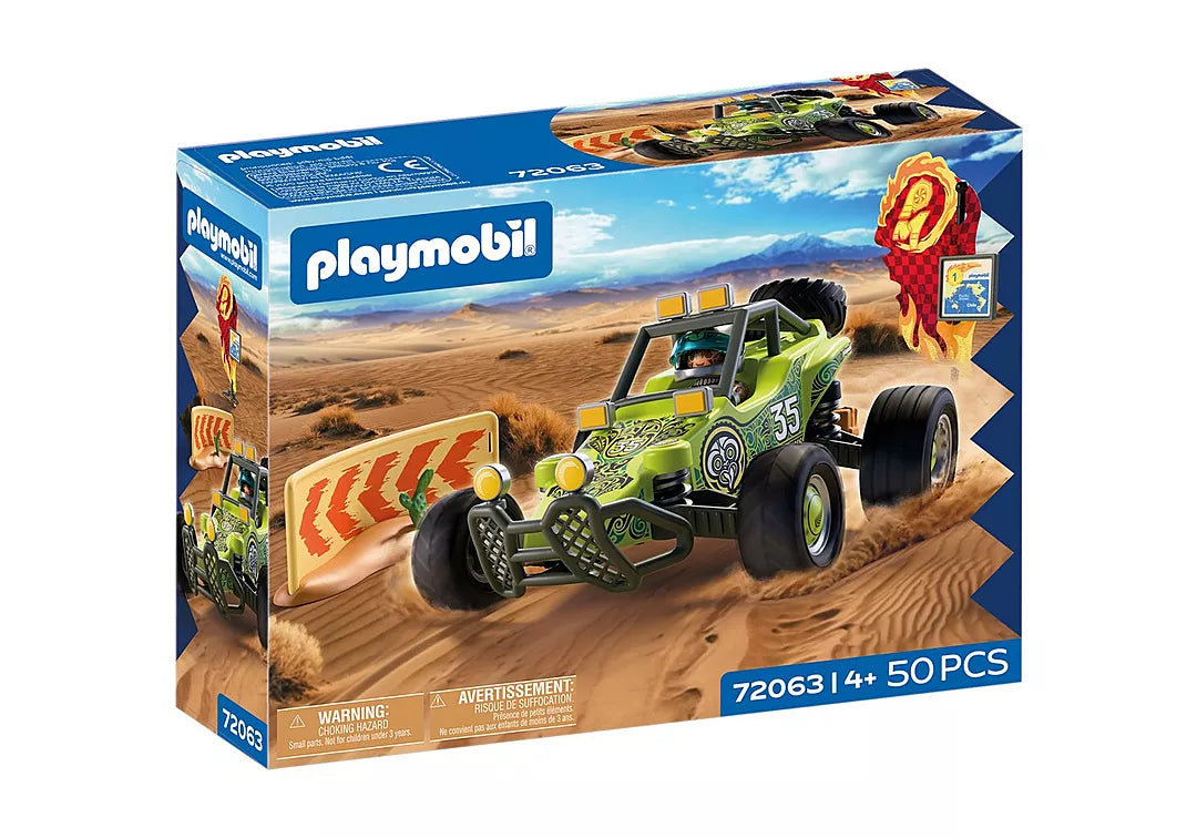 Cars | Off-Road Buggy toy set box featuring a green off-road racing buggy